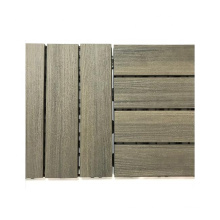 Wood Plastic Composite Interlocking Deck WPC DIY Tiles 300*300mm